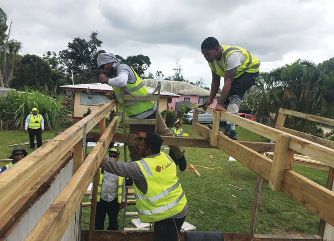 Installing new roof beams