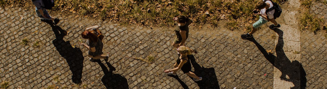 Students Walking - Header - Resources